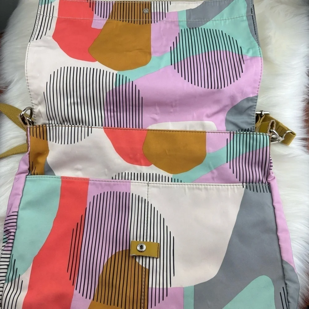 Fossil Colorful Abstract Messenger Bag